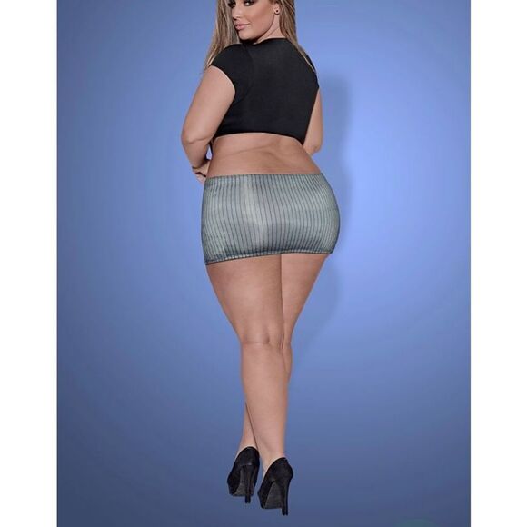 NWT “Very Private Secretary” Front Tie Sexy Top sz 1X - 3X - Picture 3 of 14